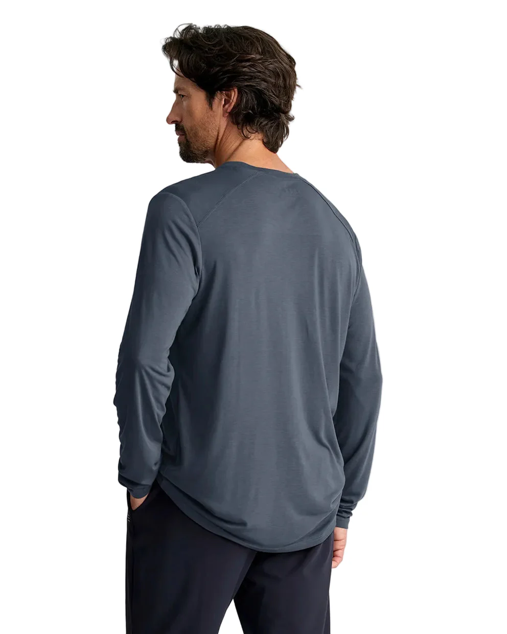 MEN'S FREE FLY BAMBOO LIGHTWEIGHT LONG SLEEVE | STORM CLOUD - Image 2