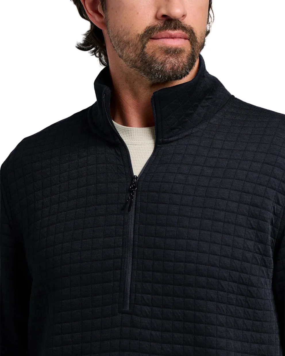 MEN'S FREE FLY DOWNVALLEY QUARTER ZIP | BLACK - Image 4