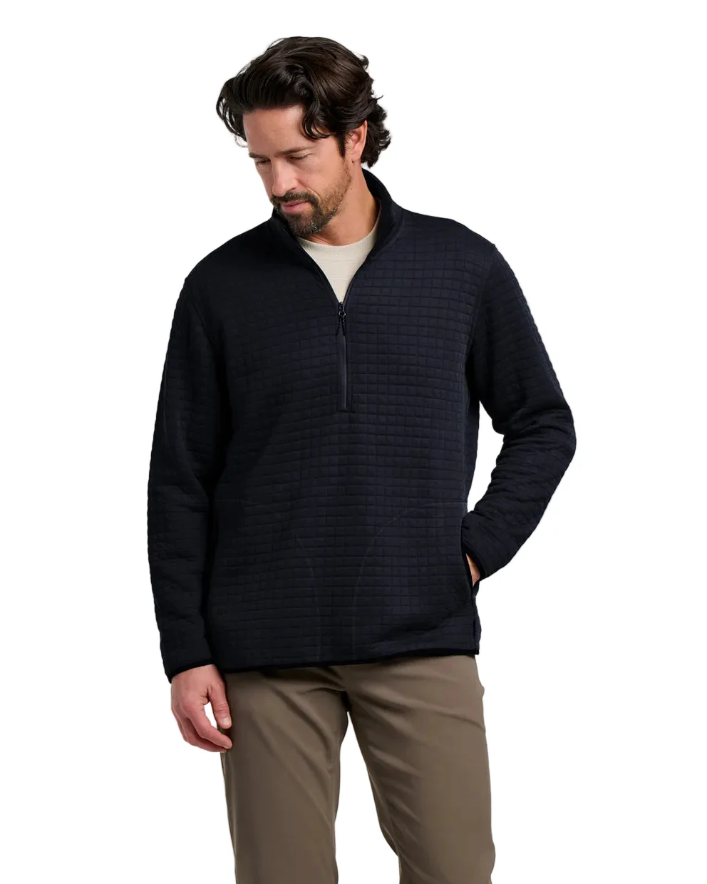 MEN'S FREE FLY DOWNVALLEY QUARTER ZIP | BLACK - Image 5