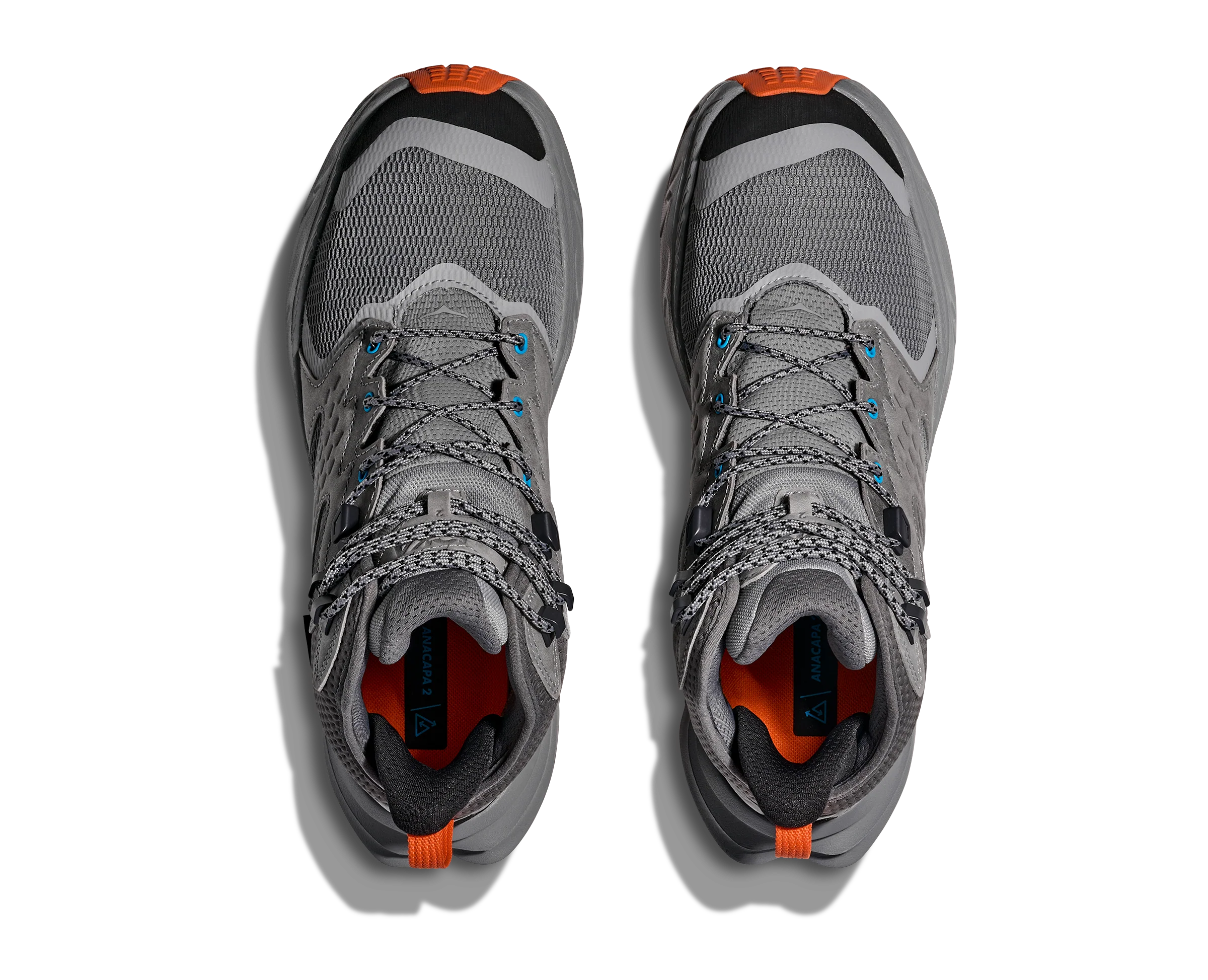 MEN'S HOKA ANACAPA 2 MID GTX | GALACTIC GREY | BLACK - Image 7