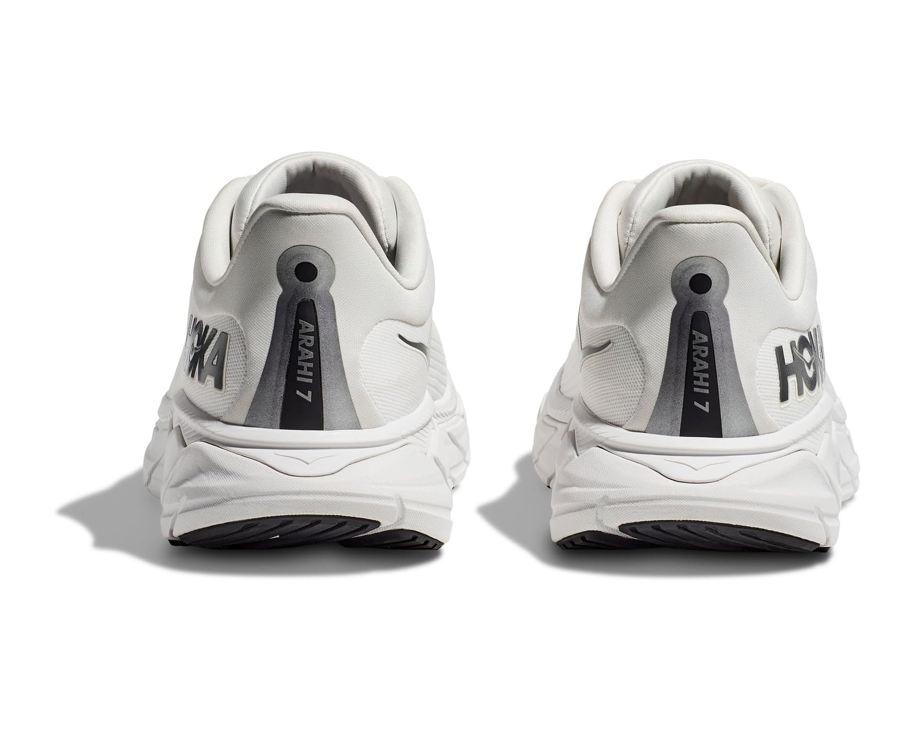 MEN'S HOKA ARAHI 7 |  BLANC DE BLANC / STEEL WOOL - Image 4