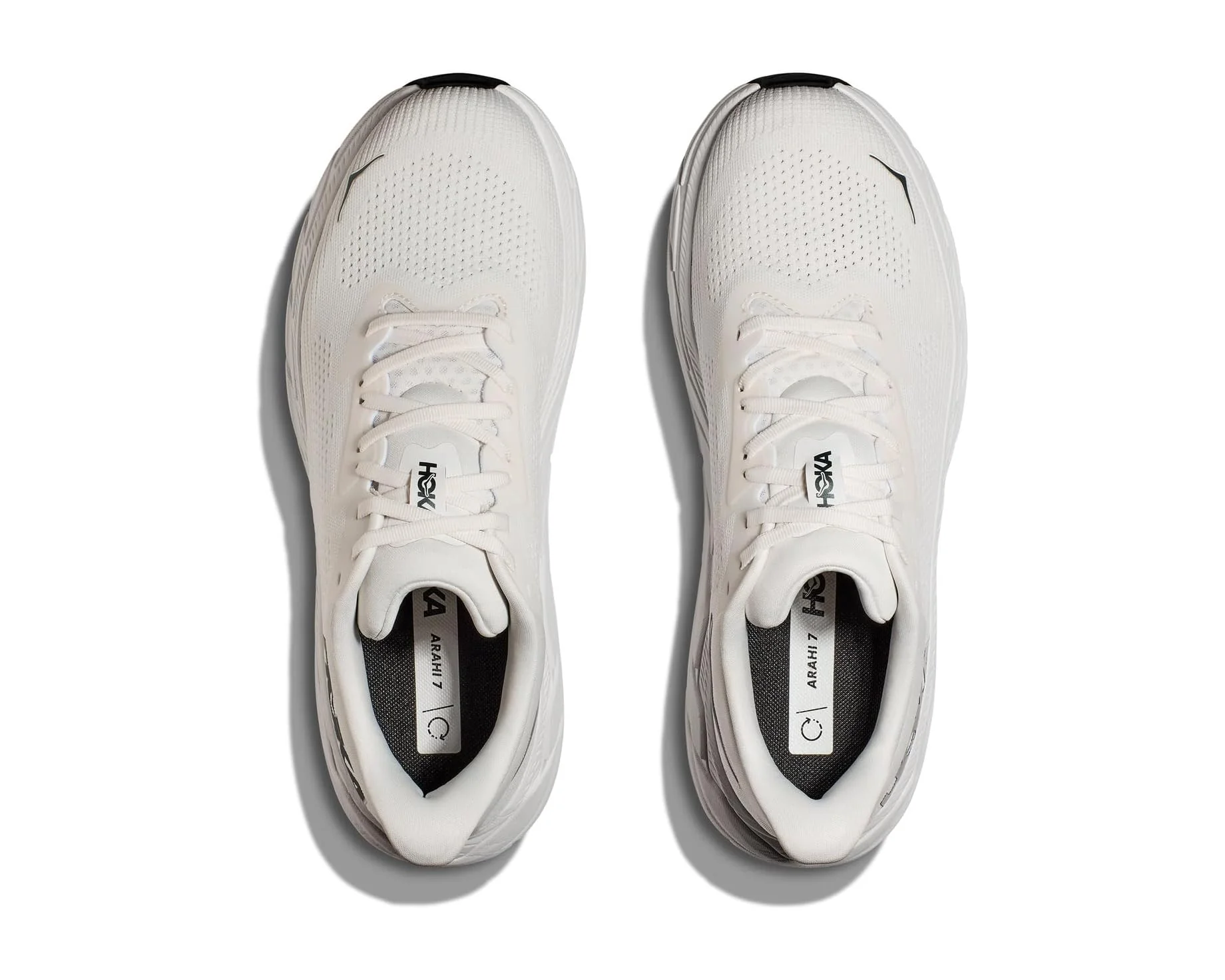 MEN'S HOKA ARAHI 7 |  BLANC DE BLANC / STEEL WOOL - Image 5