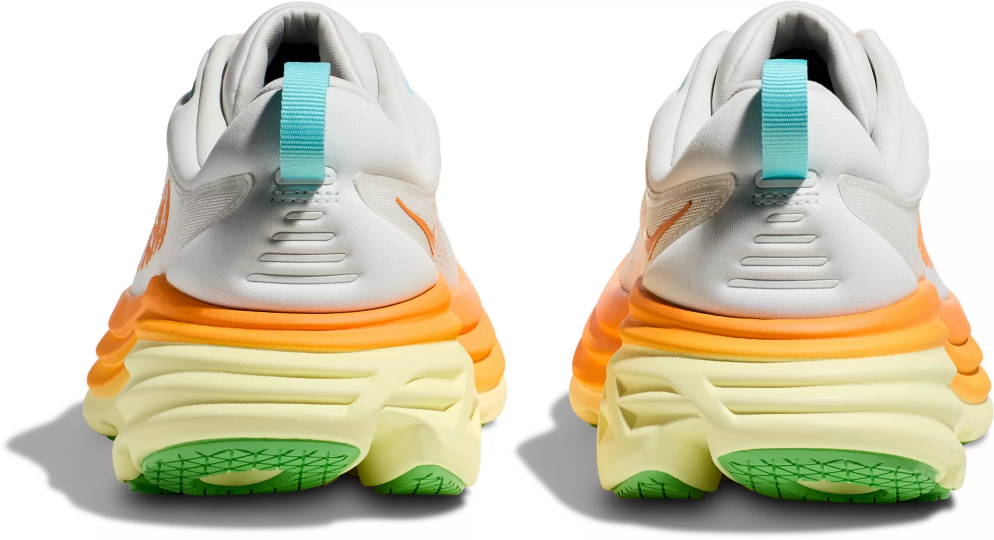 MEN'S HOKA BONDI 8 | BLANC DE BLANC / SOLAR FLARE - Image 4