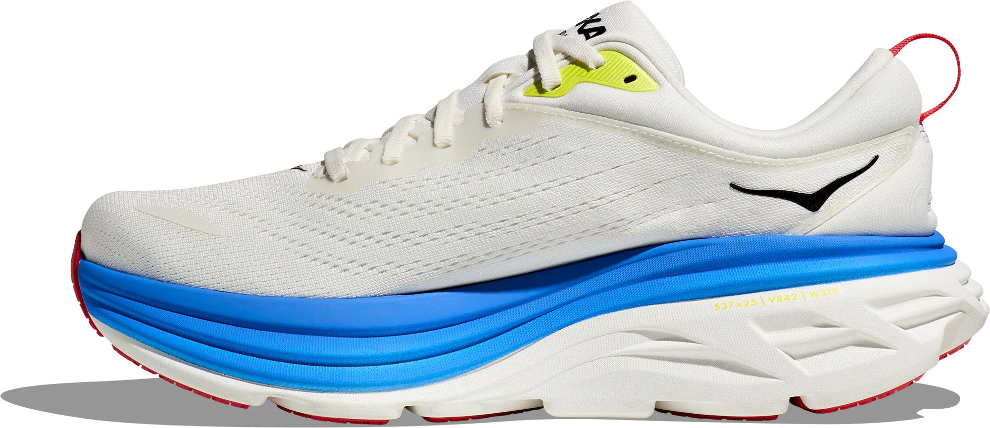 MEN'S HOKA BONDI 8 | BLANC DE BLANC / VIRTUAL BLUE - Image 2