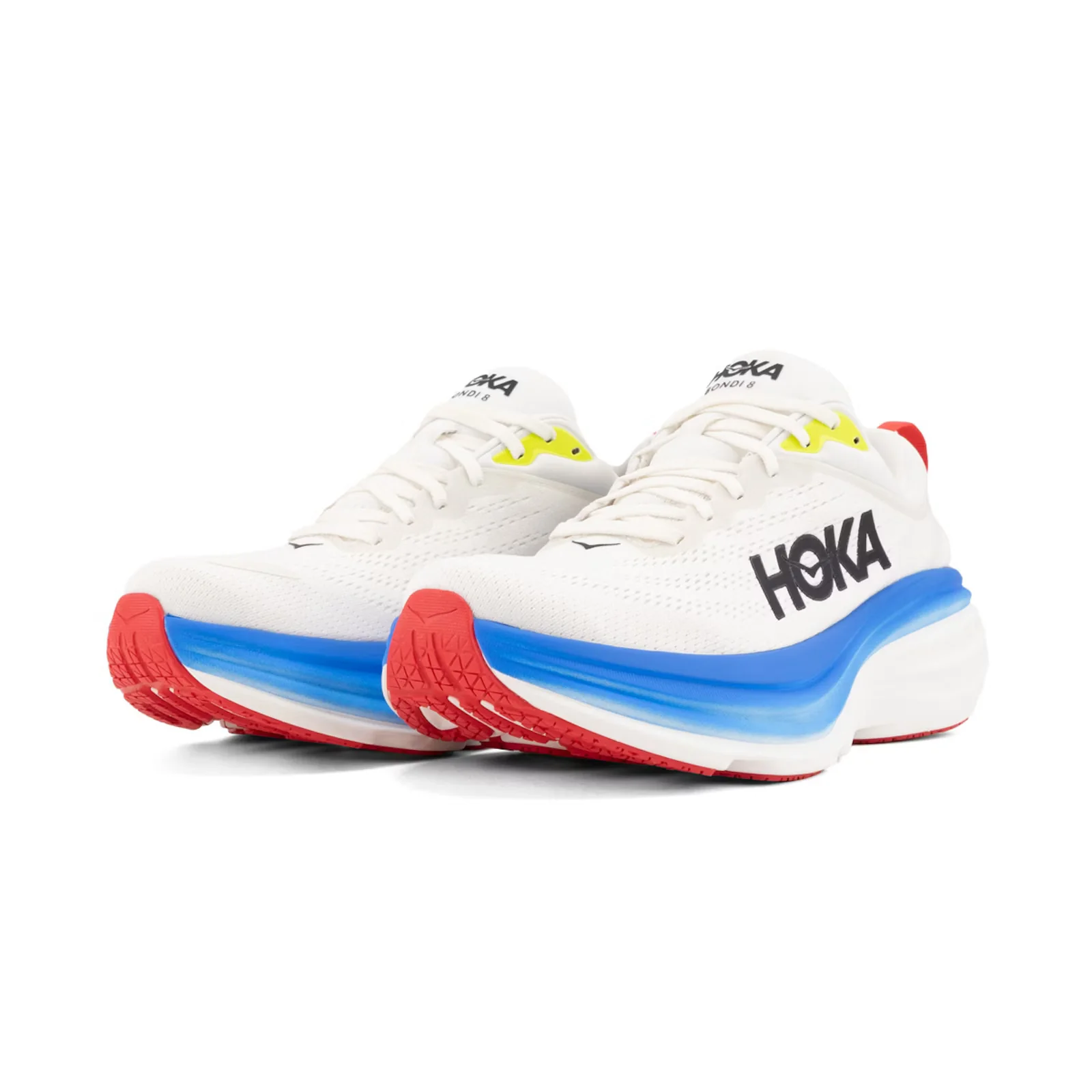 MEN'S HOKA BONDI 8 | BLANC DE BLANC / VIRTUAL BLUE - Image 3