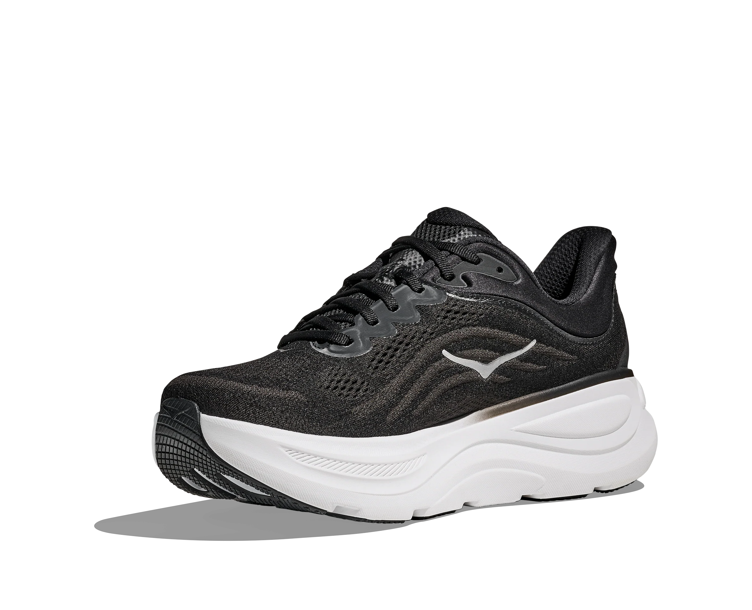 MEN'S HOKA BONDI 9 | BLACK | VERMILLION - Image 2