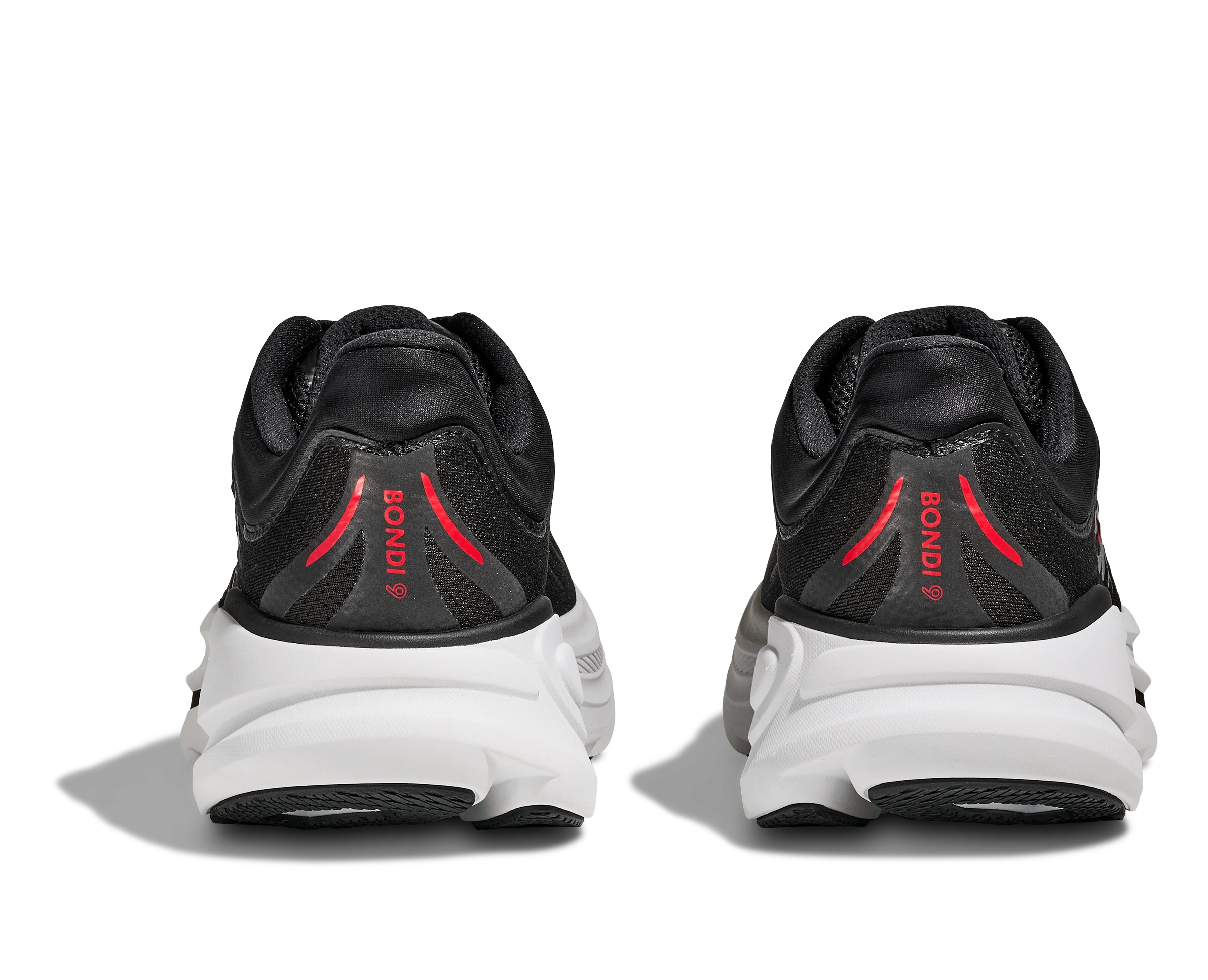 MEN'S HOKA BONDI 9 | BLACK | VERMILLION - Image 5
