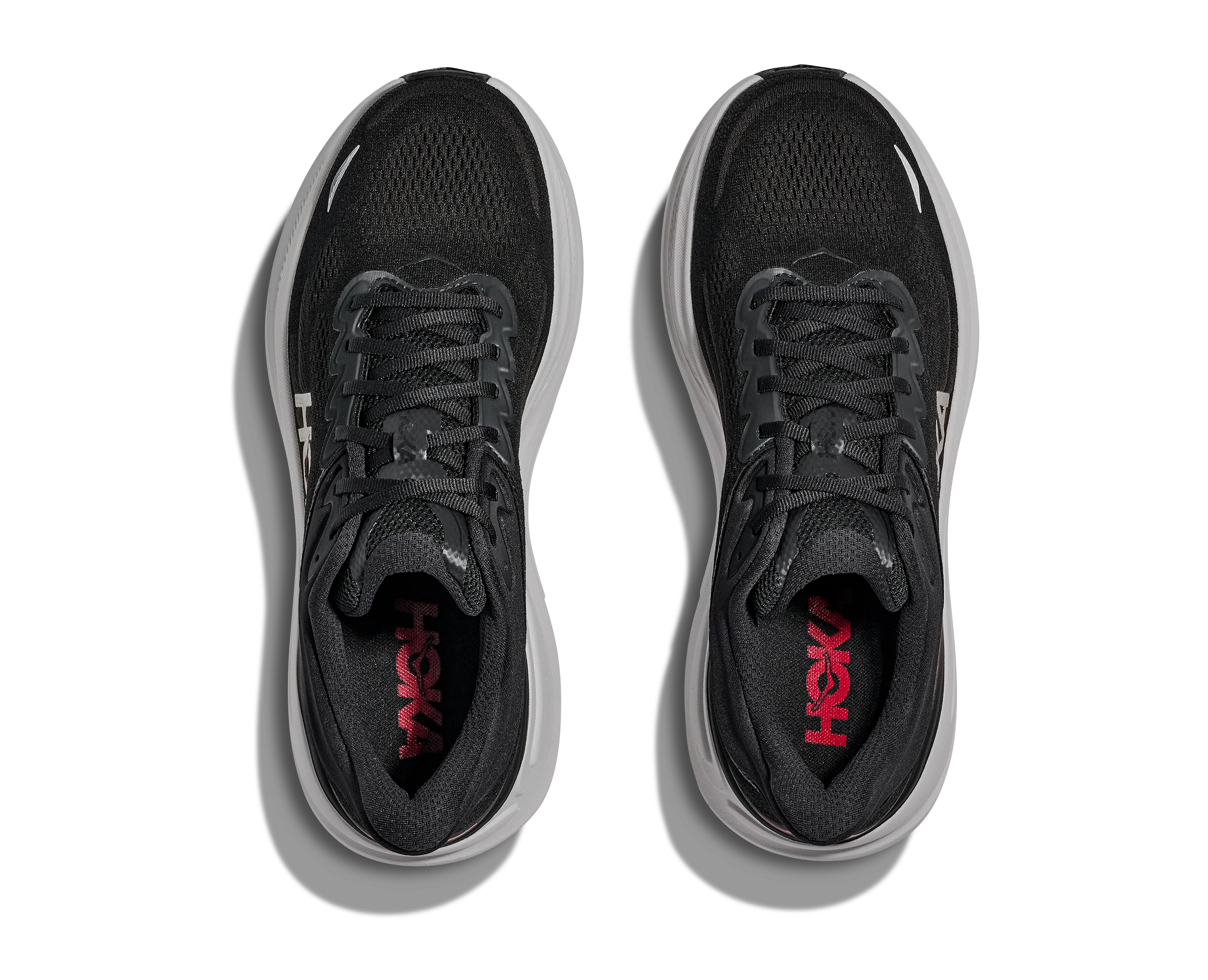 MEN'S HOKA BONDI 9 | BLACK | VERMILLION - Image 6