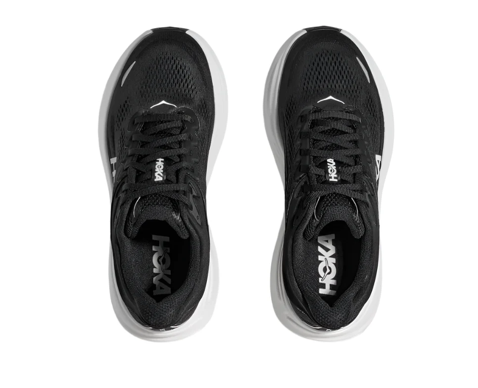 MEN'S HOKA BONDI 9 | BLACK / WHITE - Image 2