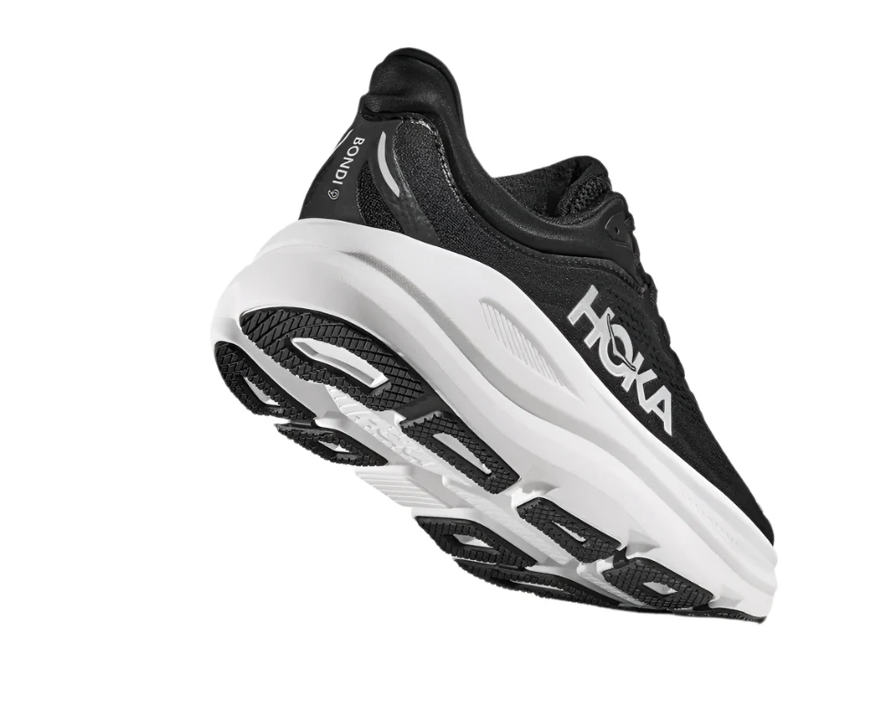 MEN'S HOKA BONDI 9 | BLACK / WHITE - Image 3