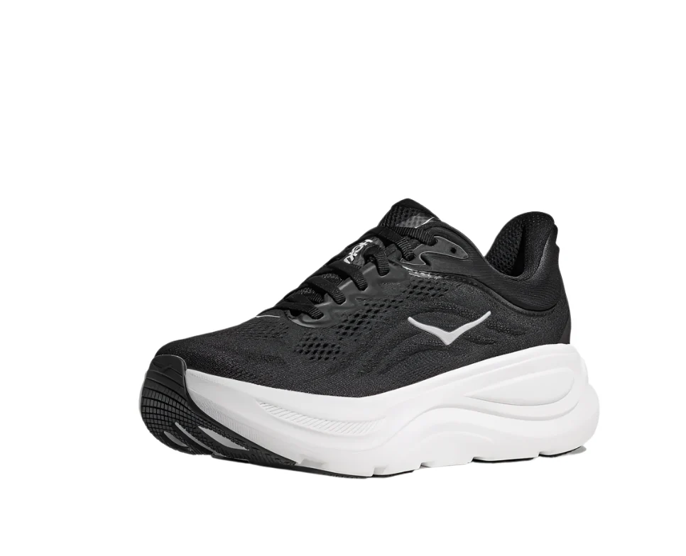 MEN'S HOKA BONDI 9 | BLACK / WHITE - Image 4