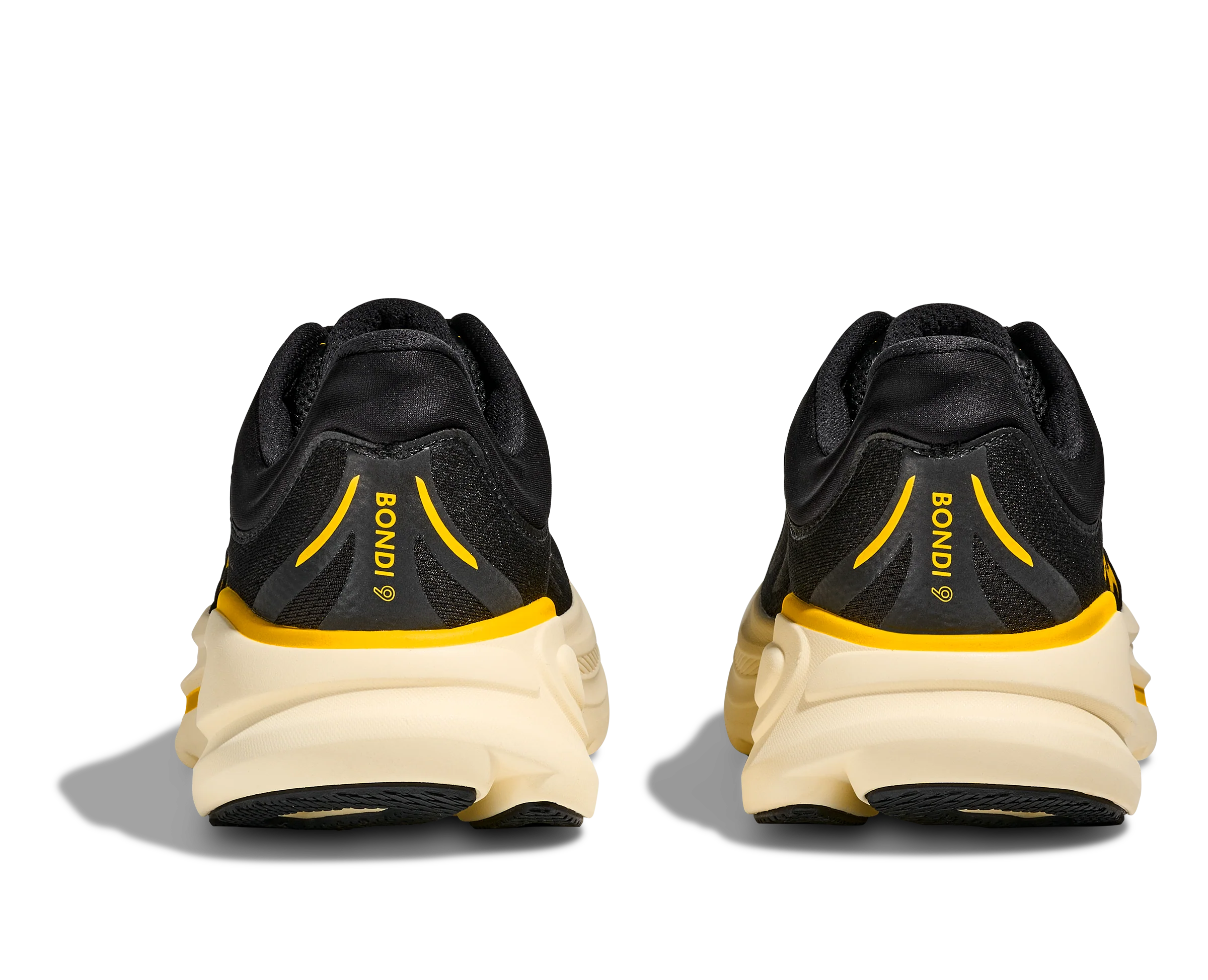MEN'S HOKA BONDI 9 | CARBON BLACK | YELLOW - Image 6