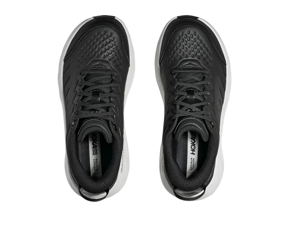 MEN'S HOKA BONDI SLIP RESISTANT | CARBON BLACK / WHITE - Image 4