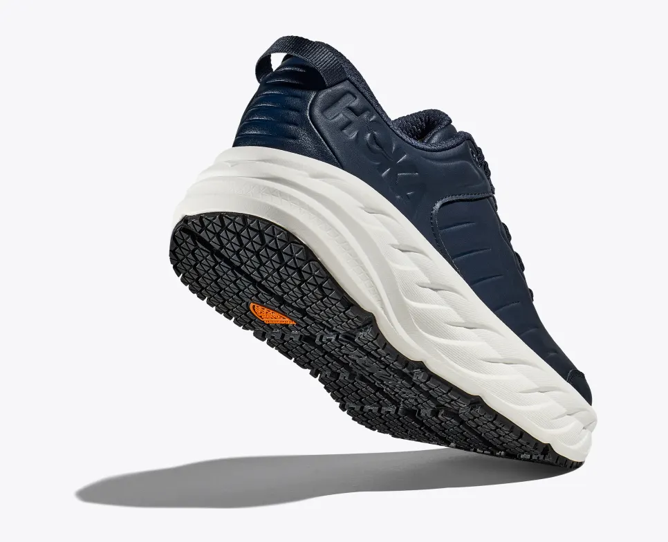 MEN'S HOKA BONDI SLIP RESISTANT | OUTERSPACE / WHITE - Image 7