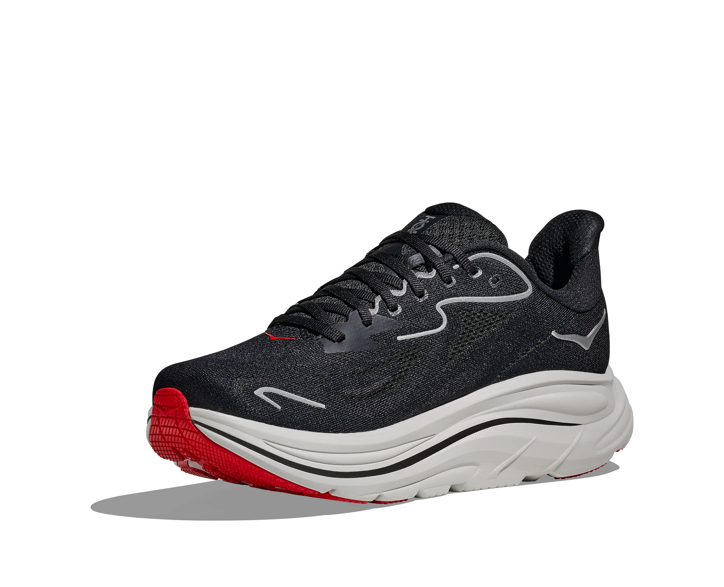 MEN'S HOKA CLIFTON 10 | BLACK / SILVER - Image 3