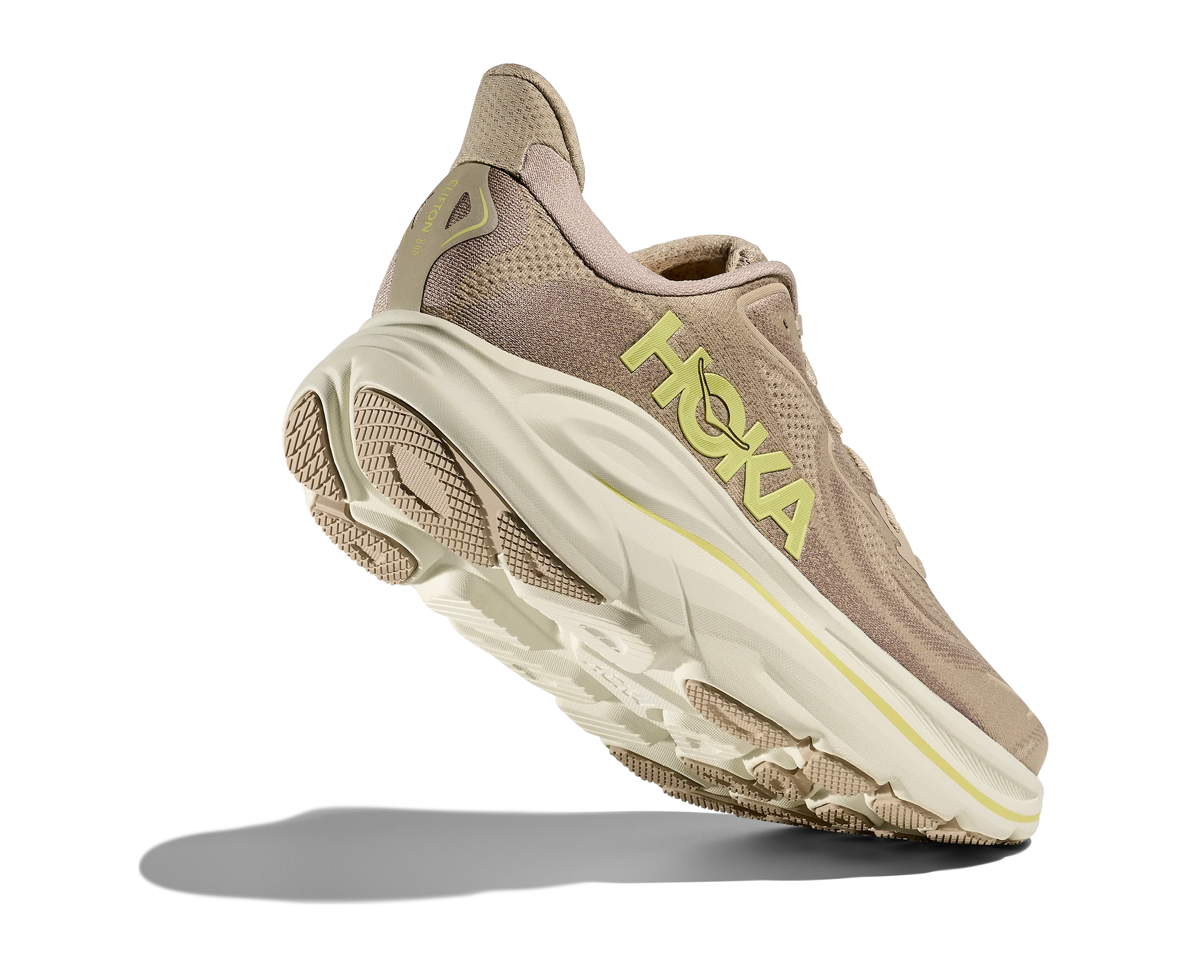 MEN'S HOKA CLIFTON 10 | RAW LINEN | STONE - Image 4