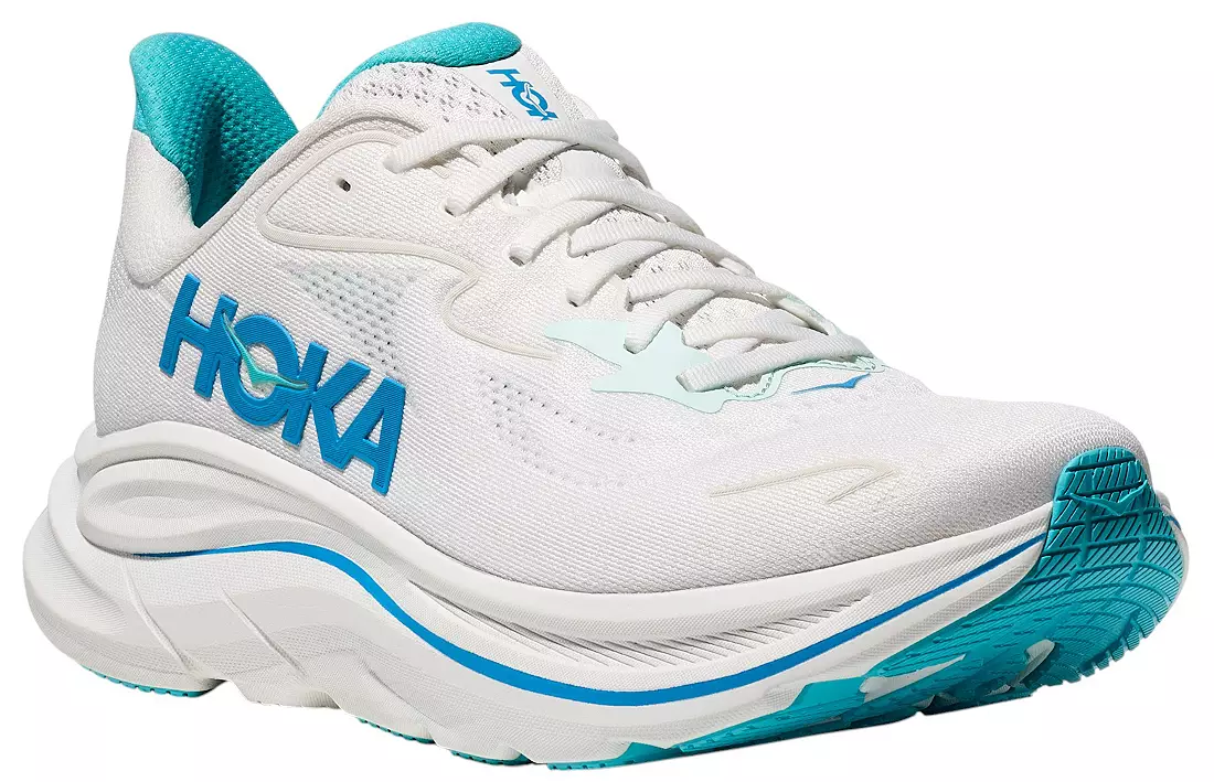 MEN'S HOKA CLIFTON 10 | WHITE / SKYWARD BLUE - Image 3