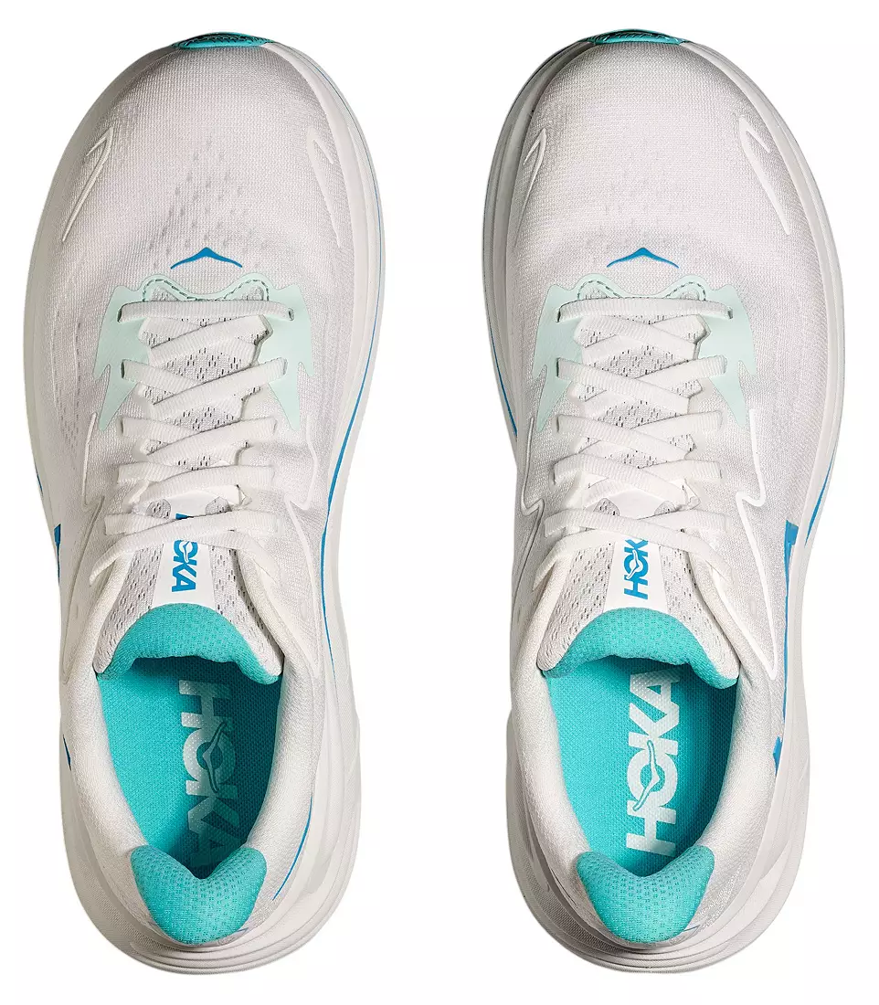 MEN'S HOKA CLIFTON 10 | WHITE / SKYWARD BLUE - Image 4