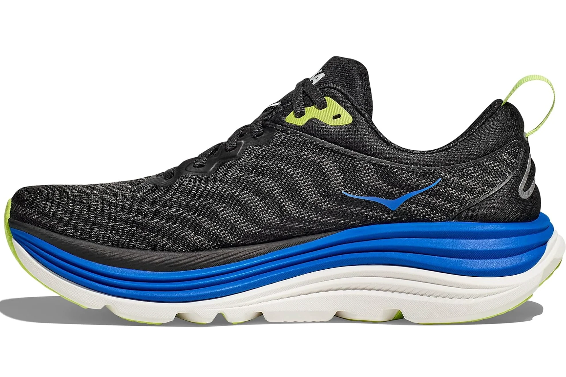 MEN'S HOKA GAVIOTA 5 | BLACK / ELECTRIC COBALT - Image 2