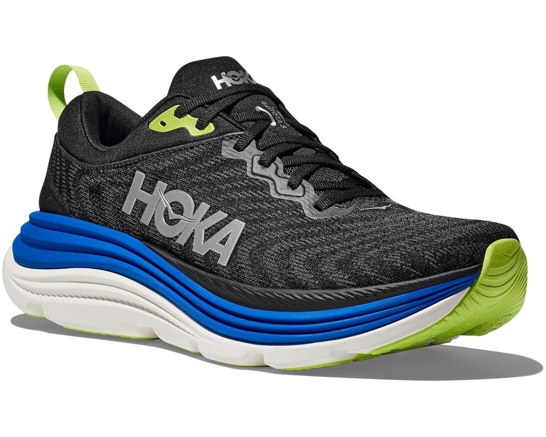 MEN'S HOKA GAVIOTA 5 | BLACK / ELECTRIC COBALT - Image 3