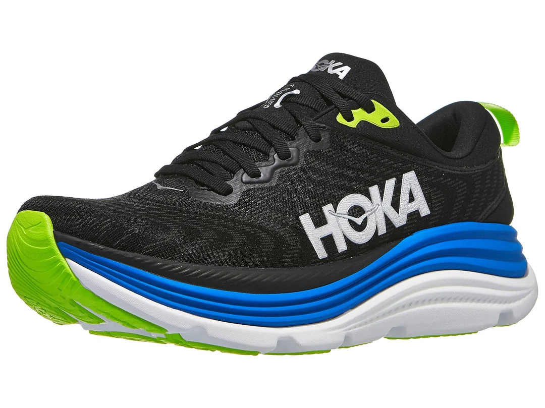 MEN'S HOKA GAVIOTA 5 | BLACK / ELECTRIC COBALT - Image 4