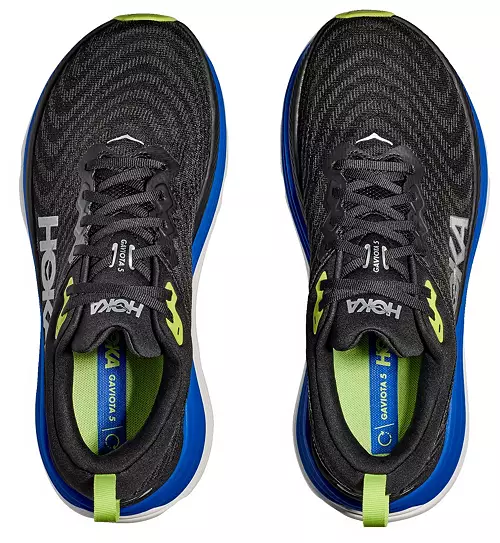 MEN'S HOKA GAVIOTA 5 | BLACK / ELECTRIC COBALT - Image 6