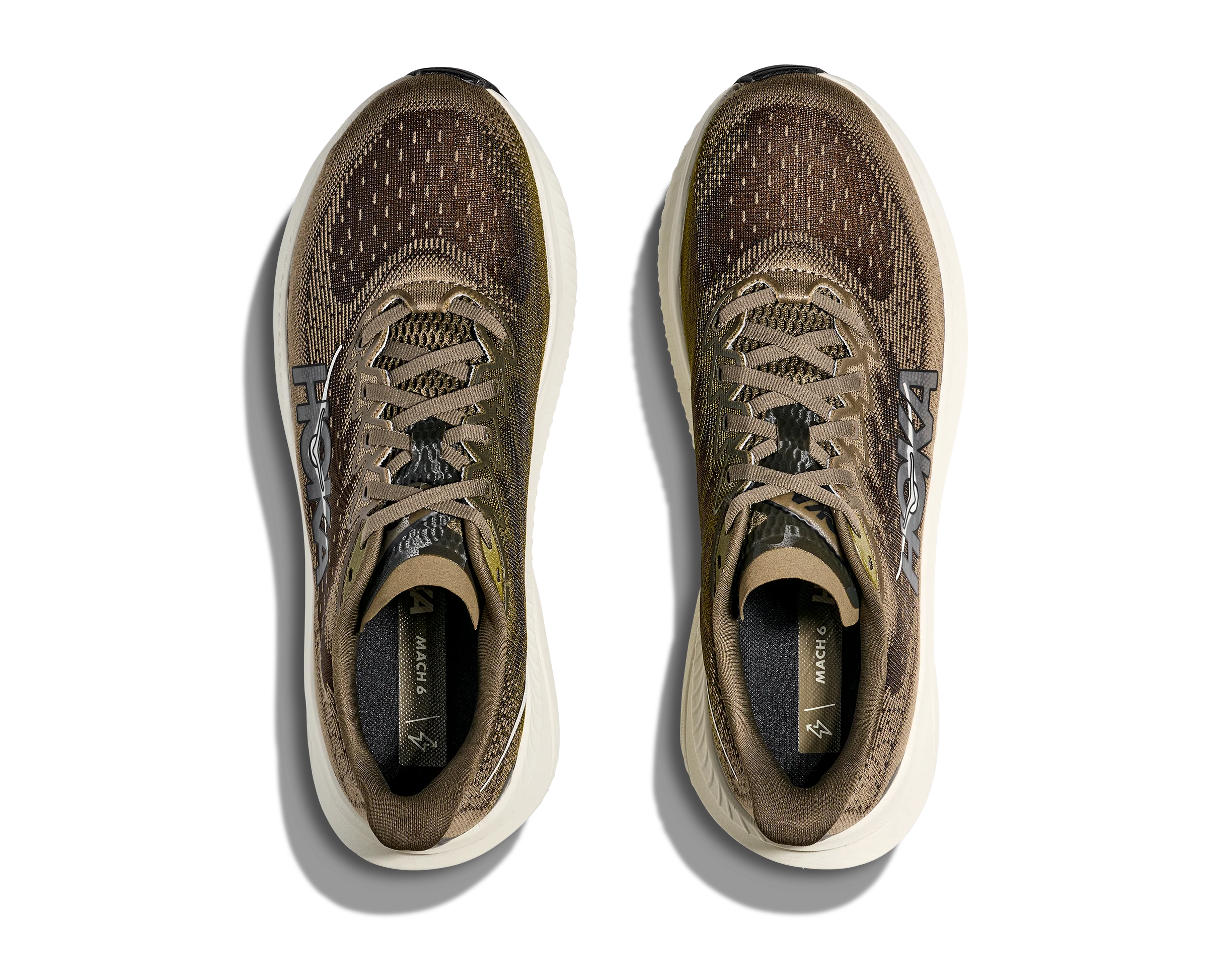 MEN'S HOKA MACH 6 | ANTIQUE OLIVE | TRUFFLE SALT - Image 6