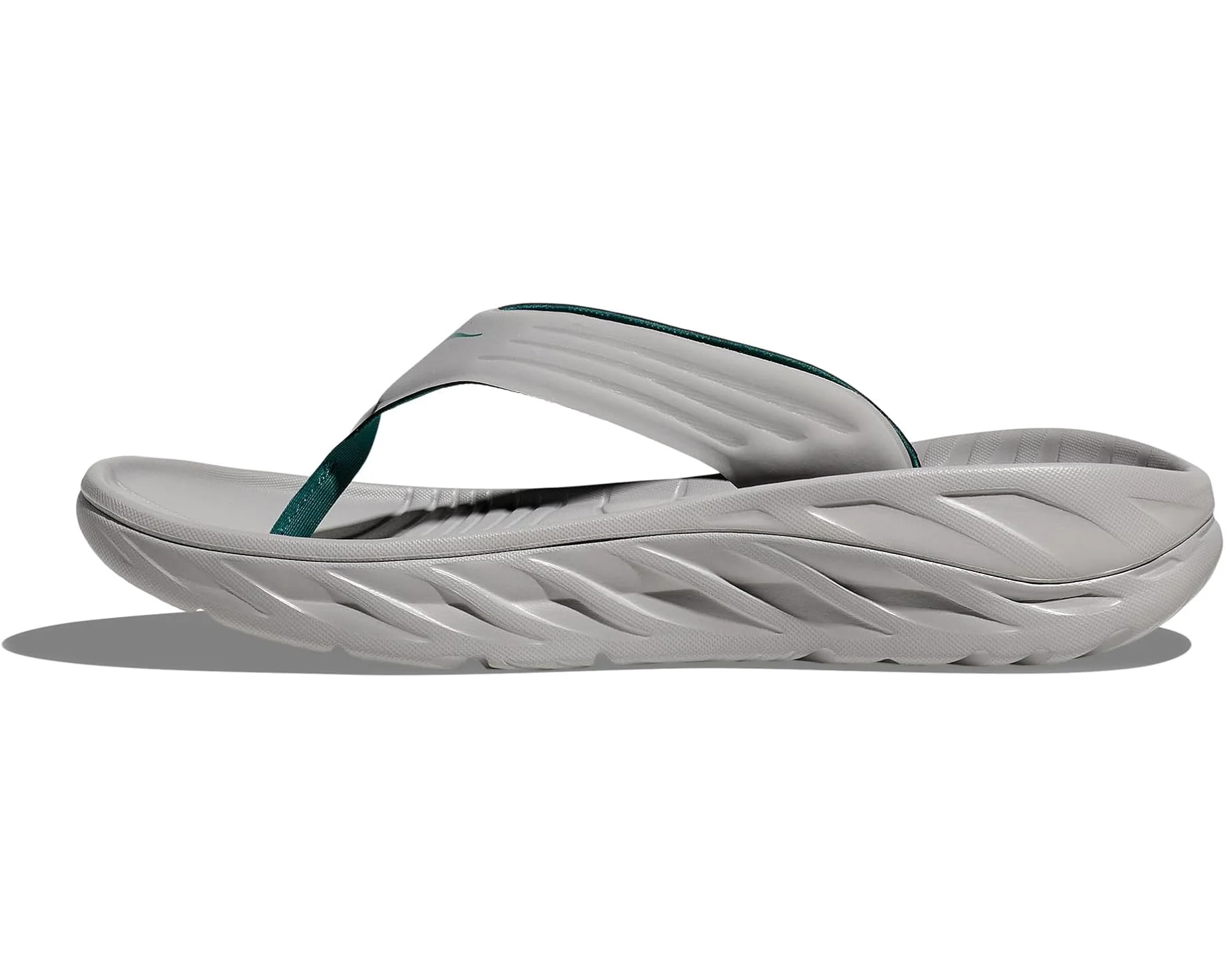 MEN'S HOKA ORA RECOVERY FLIP | STELLAR GREY / OCEANIC - Image 2