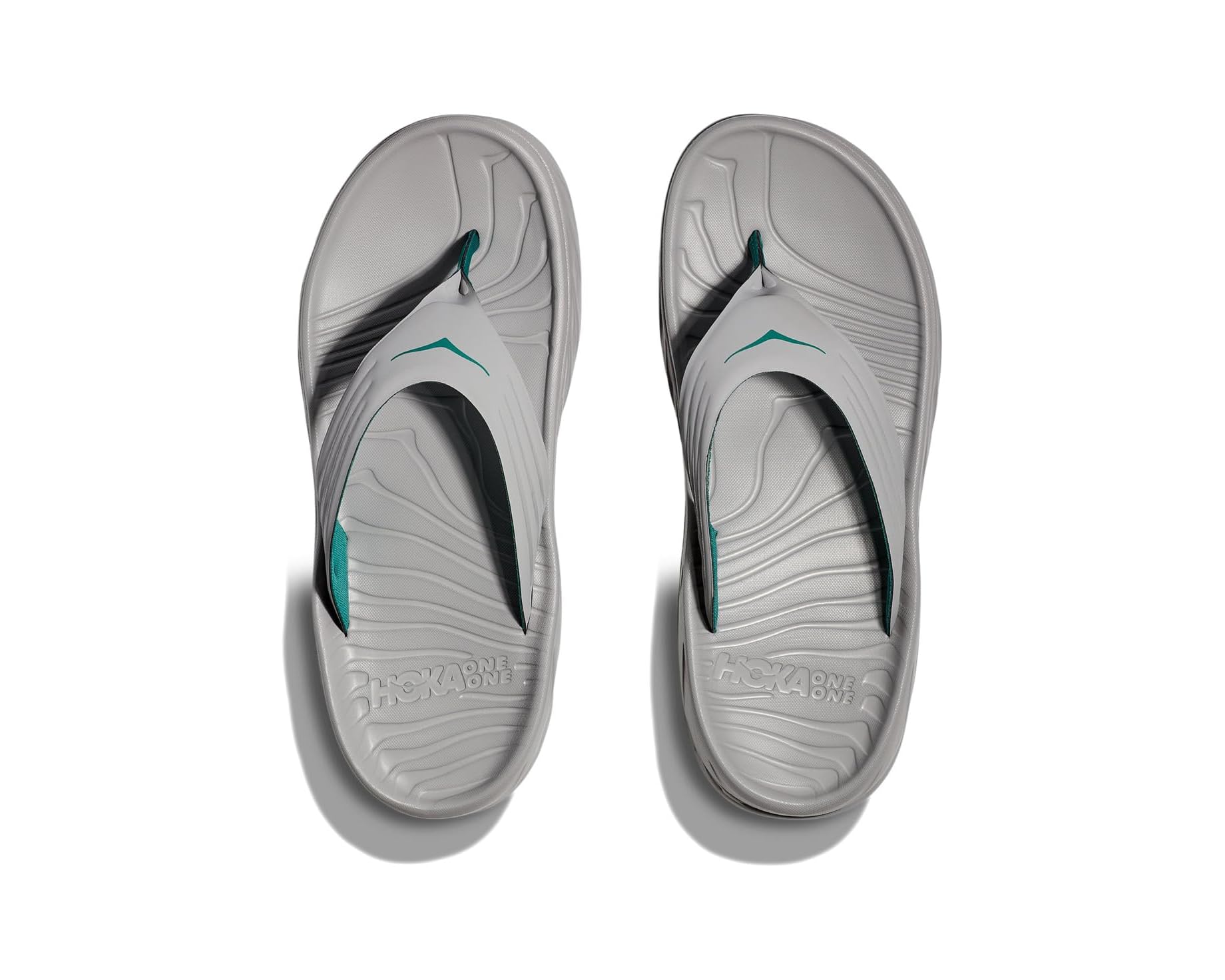 MEN'S HOKA ORA RECOVERY FLIP | STELLAR GREY / OCEANIC - Image 4