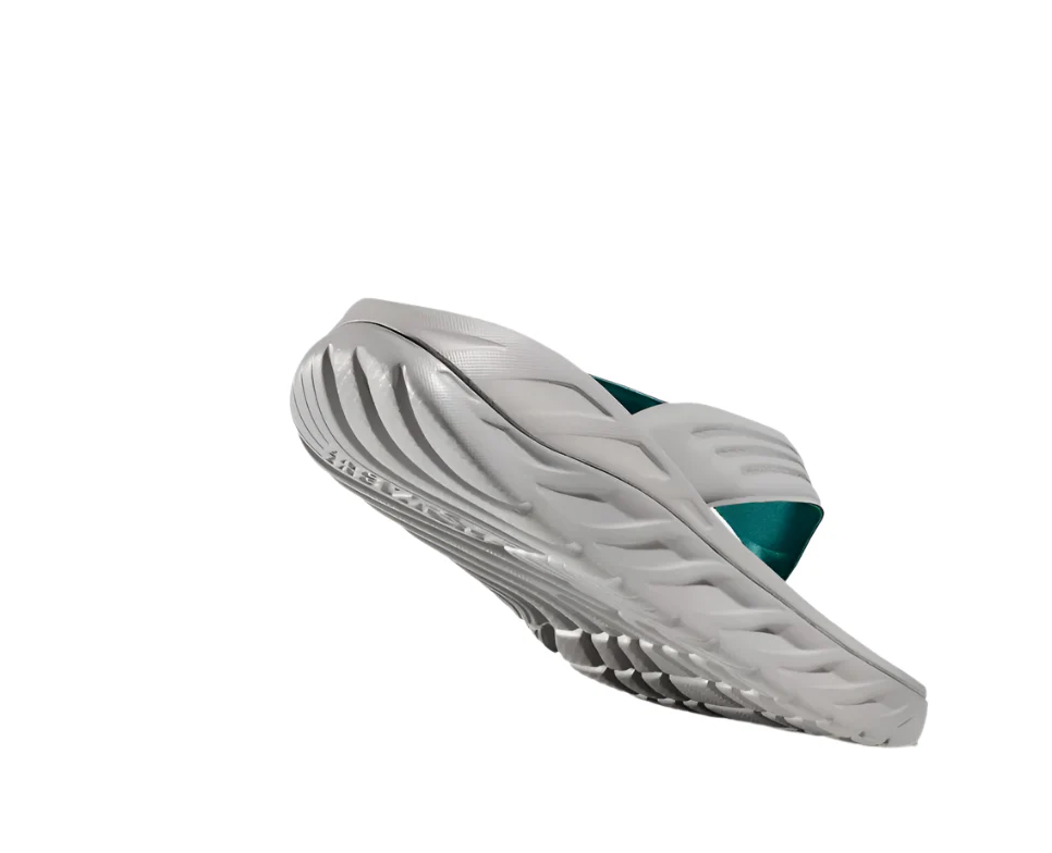 MEN'S HOKA ORA RECOVERY FLIP | STELLAR GREY / OCEANIC - Image 5