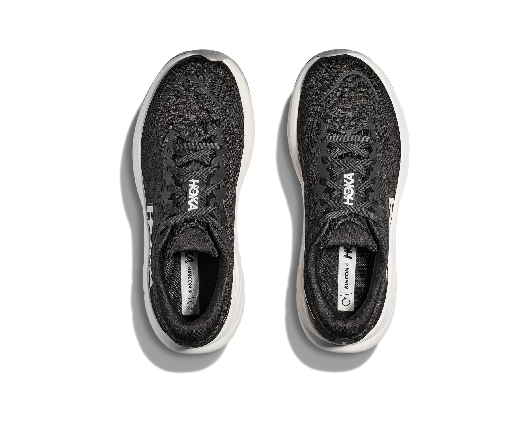 MEN'S HOKA RINCON 4 | BLACK / WHITE - Image 4