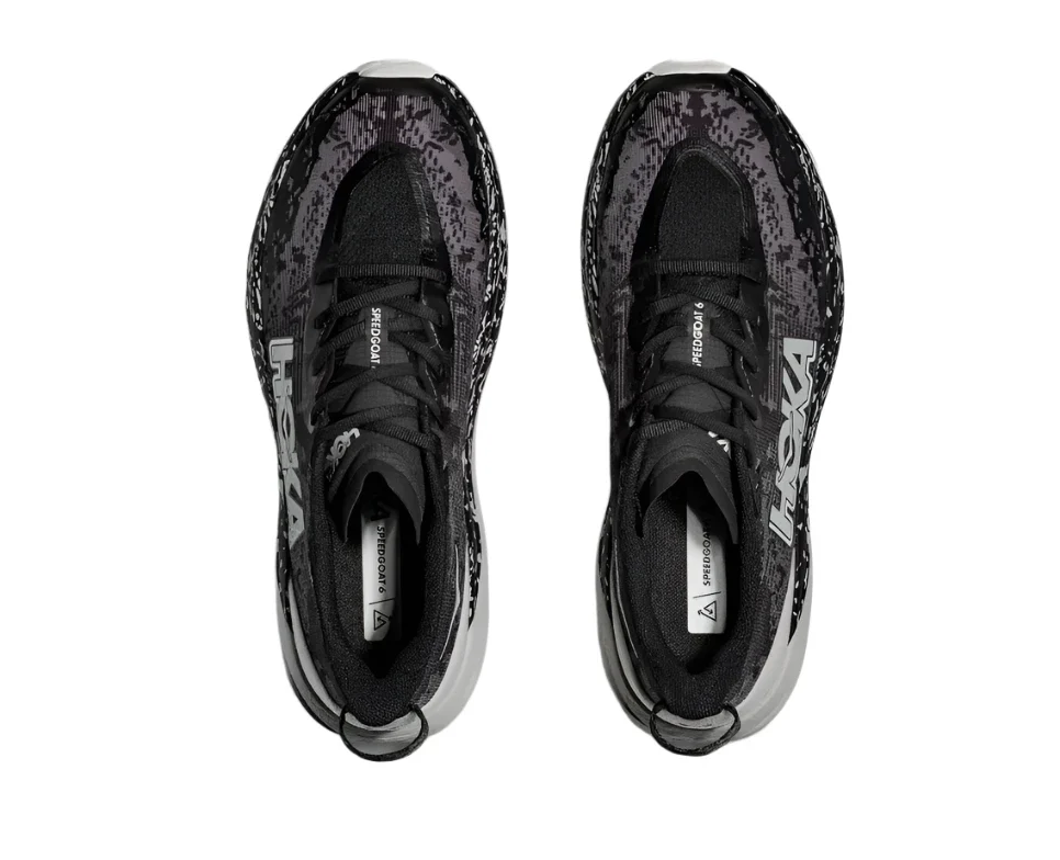 MEN'S HOKA SPEEDGOAT 6 | BLACK / STARDUST - Image 5