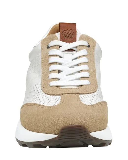MEN'S JOHNSTON & MURPHY KINNON T-TOE | SAND SUEDE / WHITE FULL GRAIN - Image 6
