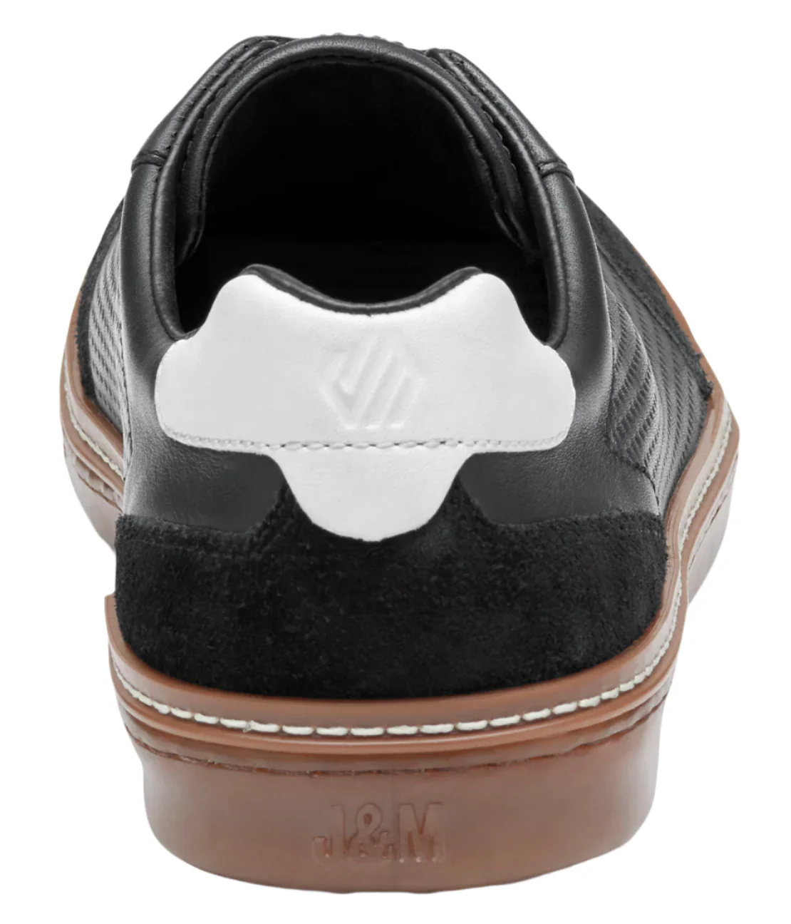 MEN'S JOHNSTON & MURPHY MCGUFFEY T-TOE | BLACK FULL GRAIN / SUEDE - Image 5