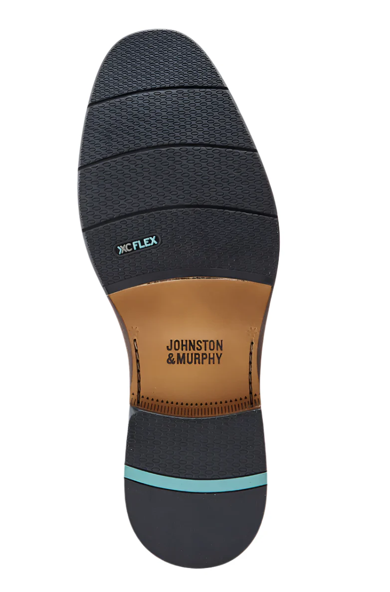 MEN'S JOHNSTON & MURPHY XC FLEX RALEIGH CAP TOE ZIP BOOT | DARK TAN FULL GRAIN - Image 7
