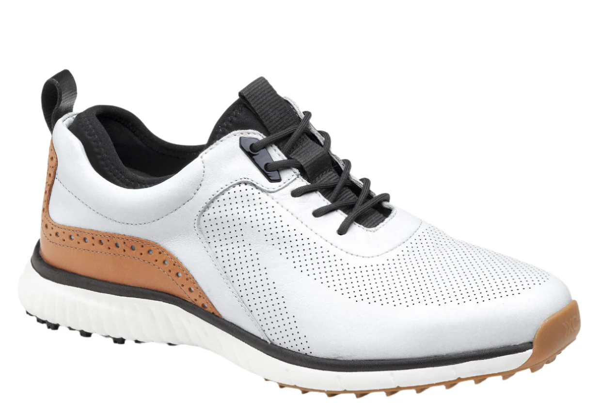 MEN'S JOHNSTON & MURPHY XC4 H1-LUXE HYBRID | WHITE WATERPROOF FULL GRAIN - Image 4