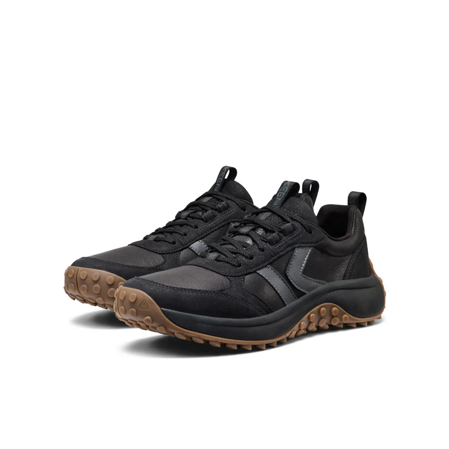 MEN'S KEEN KS86 LEATHER SNEAKER | BLACK