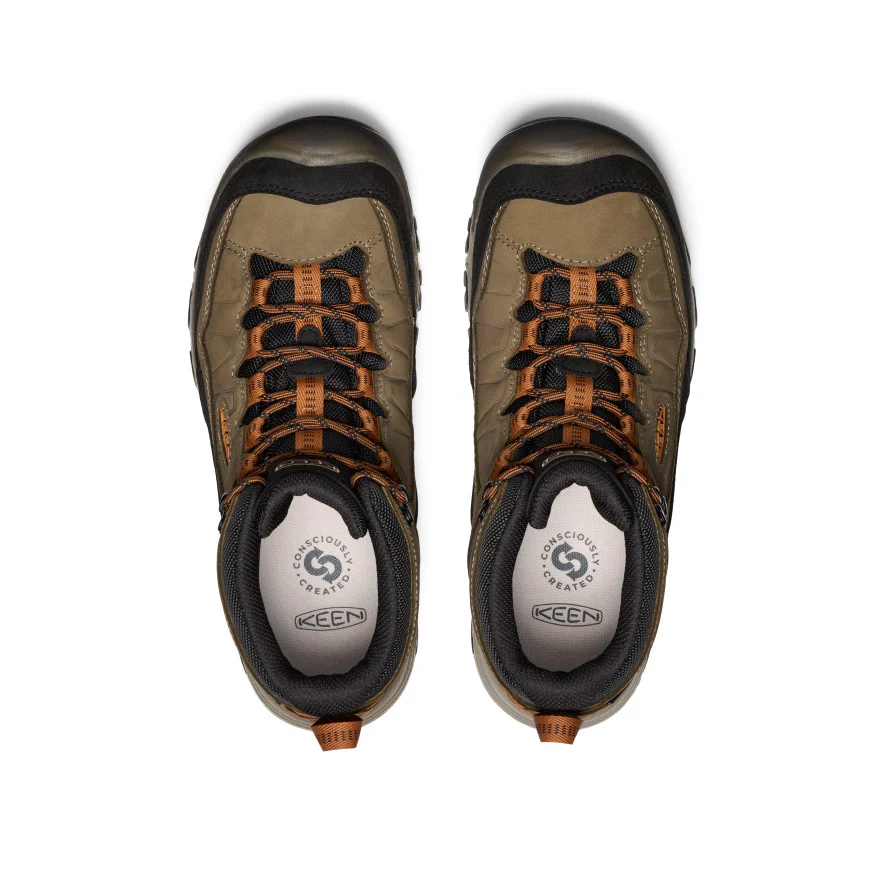 MEN'S KEEN TARGHEE IV WATERPROOF HIKING  | SEA TURTLE / ROASTED PECAN - Image 3
