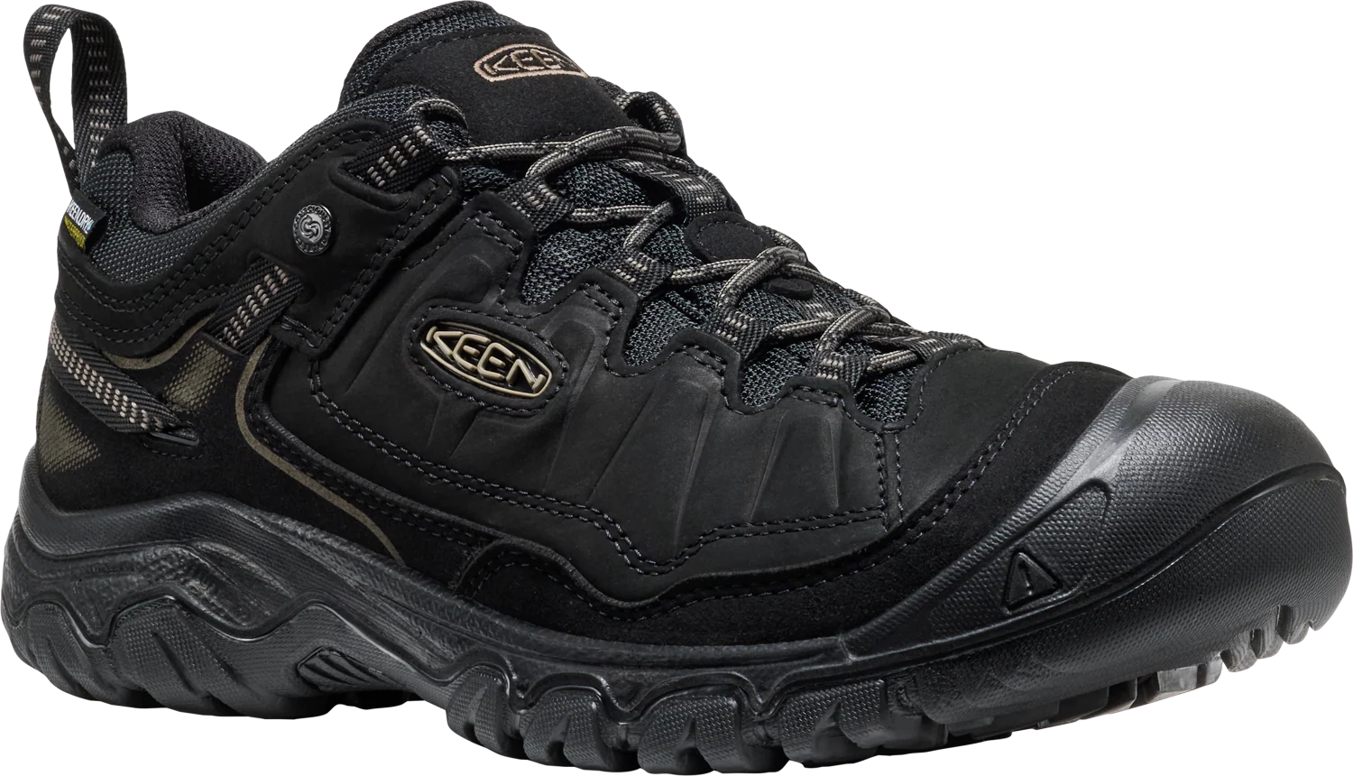 MEN'S KEEN TARGHEE IV WATERPROOF HIKING SHOE | TRIPLE BLACK - Image 2
