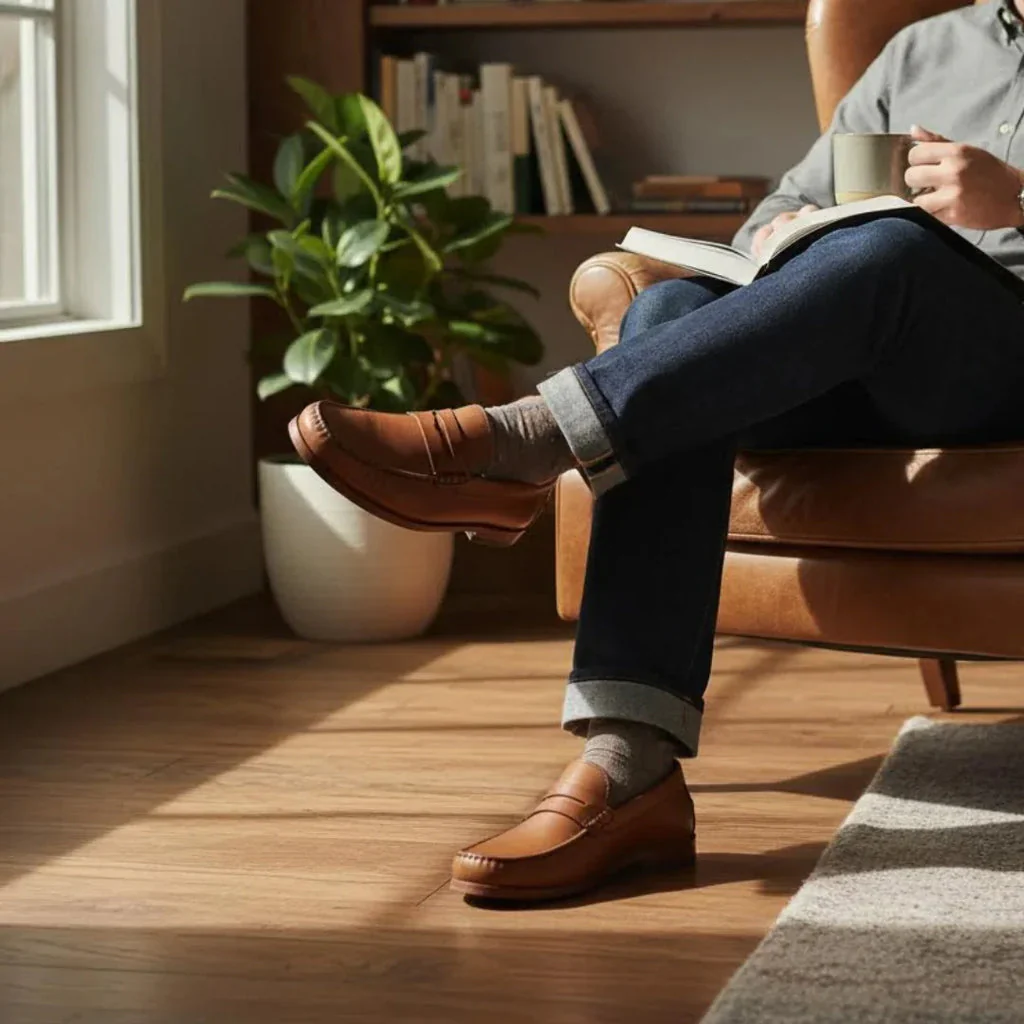 MEN'S MILWAUKEE BOOT CO. DUNES LOAFER | CAMEL - Image 6
