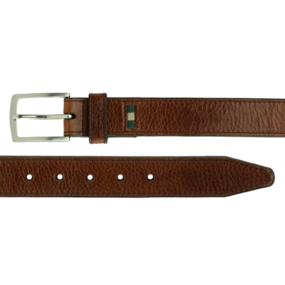 MEN'S MILWAUKEE BOOT CO. VOGEL DRESS BELT | BROWN - Image 3