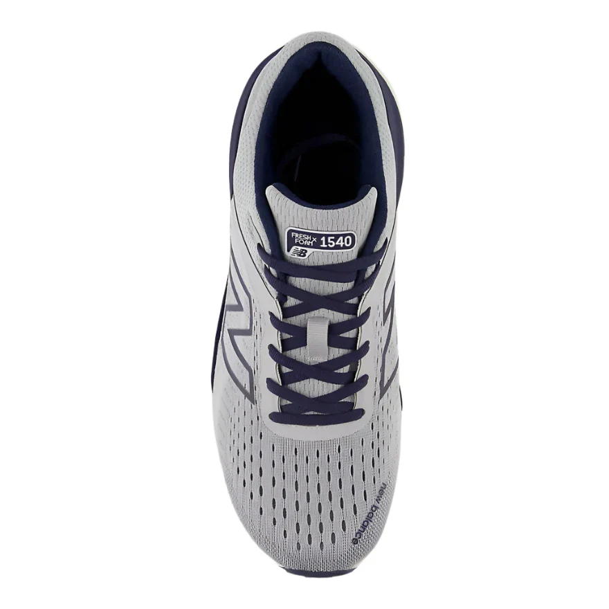 MEN'S NEW BALANCE MADE IN USA FRESH FOAM X 1540v4 | ALUMINUM GREY WITH NB NAVY - Image 3