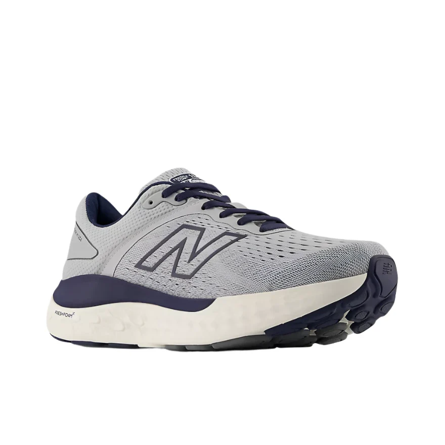 MEN'S NEW BALANCE MADE IN USA FRESH FOAM X 1540v4 | ALUMINUM GREY WITH NB NAVY - Image 4