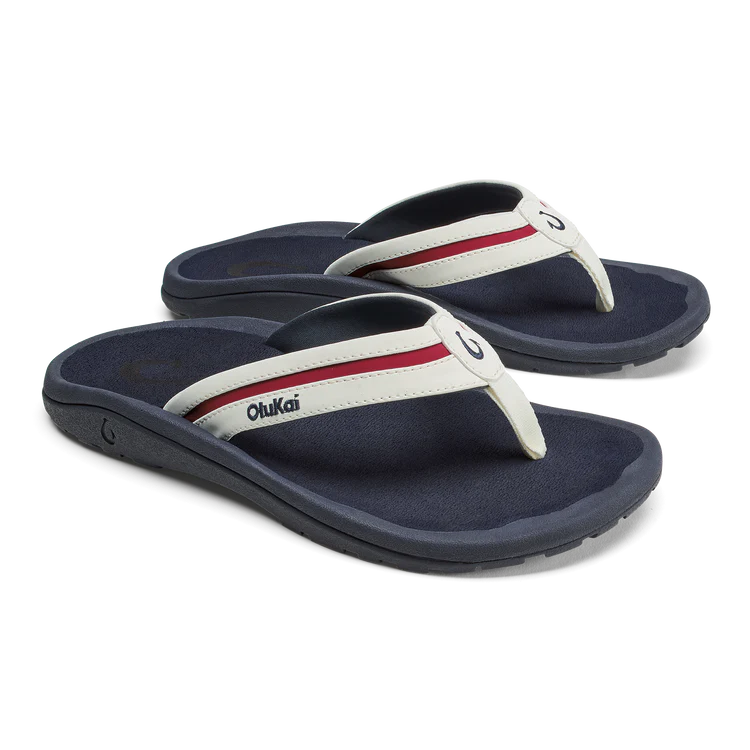 MEN'S OLUKAI 'OHANA PAULUA | BRIGHT WHITE / AMERICANA - Image 3