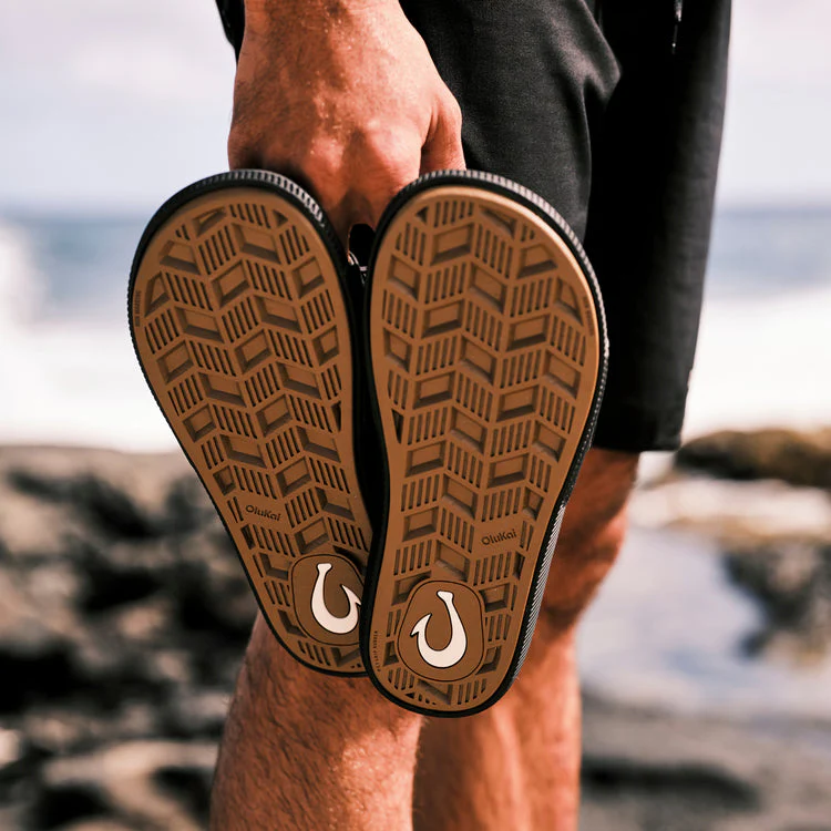 MEN'S OLUKAI ULELE SLIDE | LAVA ROCK / LAVA ROCK - Image 9
