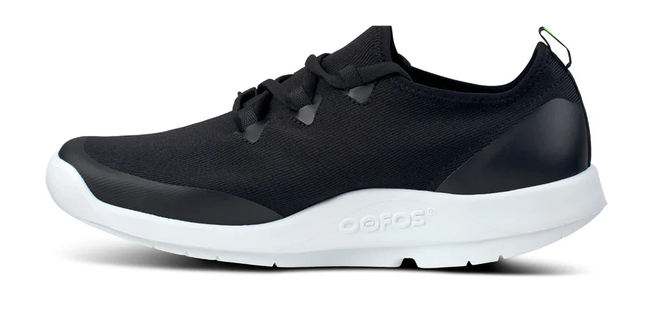 MEN'S OOFOS OOMG SPORT LS LOW SHOE | WHITE / BLACK - Image 3