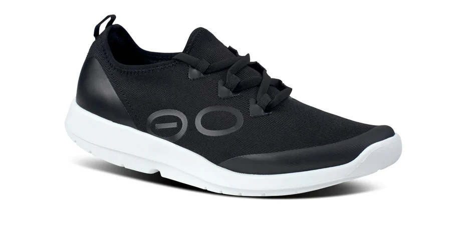 MEN'S OOFOS OOMG SPORT LS LOW SHOE | WHITE / BLACK - Image 4