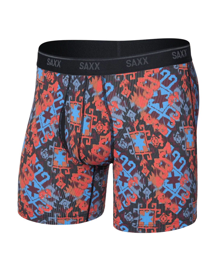 MEN'S QUEST QUICK-DRY MESH QUICK-DRY PERFORMANCE BOXER BRIEF 6" | HERITAGE WEAVE