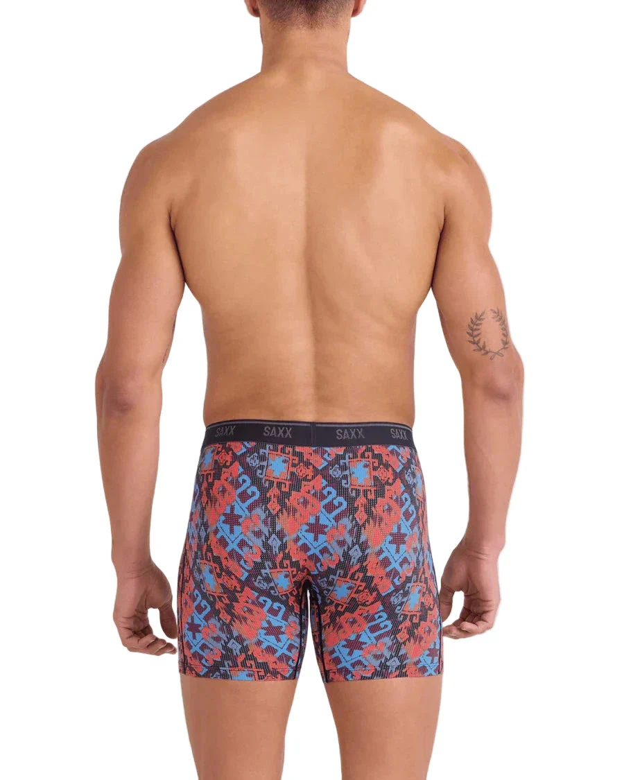 MEN'S QUEST QUICK-DRY MESH QUICK-DRY PERFORMANCE BOXER BRIEF 6" | HERITAGE WEAVE - Image 3