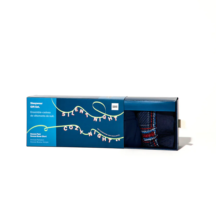 MEN'S SAXX SNOOZE GIFT BOX | JAZZY PLAID | MARITIME - Image 2